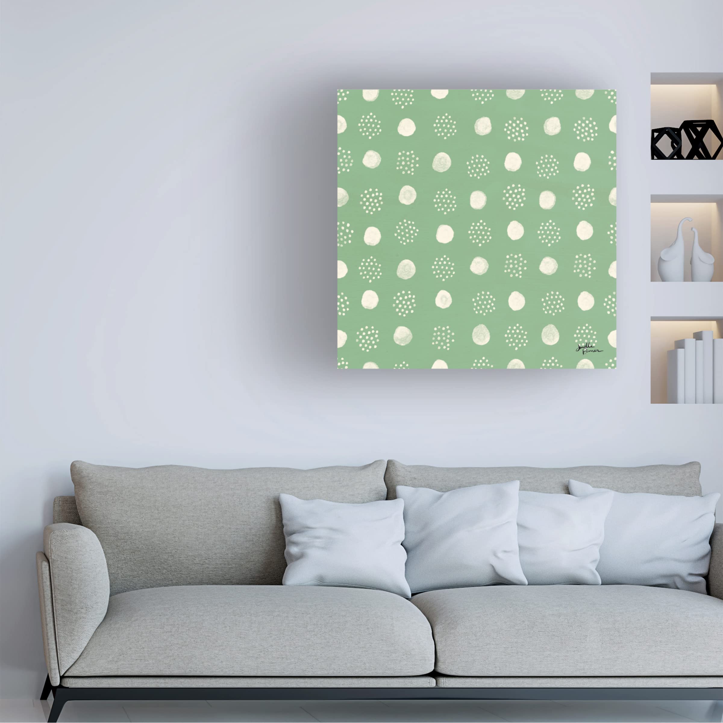 Janelle Penner Spring Botanical Pattern VIC Canvas Art Print - Floral Wall Decor for Living Room, Bedroom & Office - Trademark Fine Art Collection