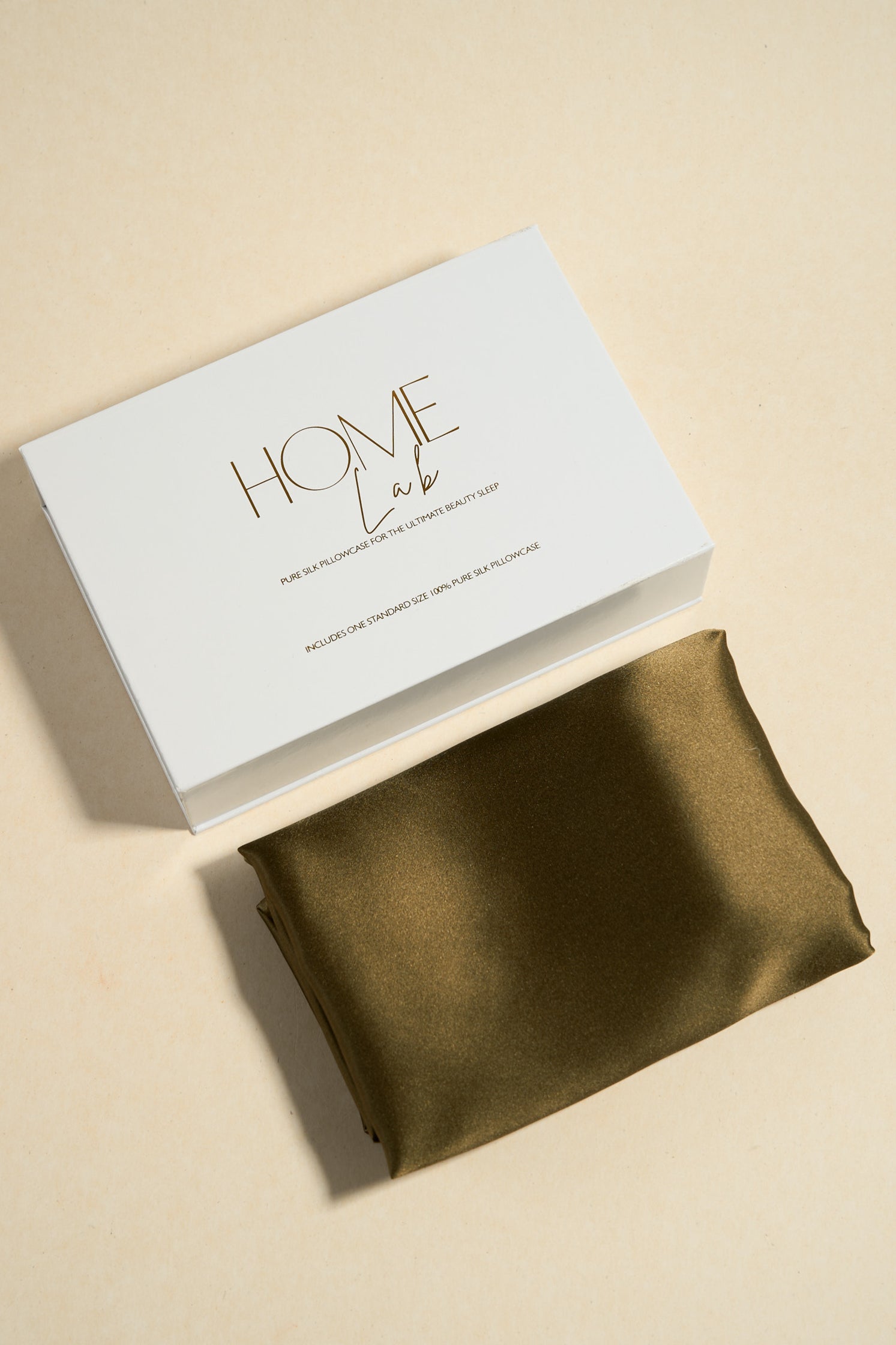 100% Pure Silk Pillowcases Set of 2 - Olive Green 19x29 Inches (48x73cm) for Luxury Sleep & Skin Care - Perfect for Bedroom, Hotel, and Gift Giving