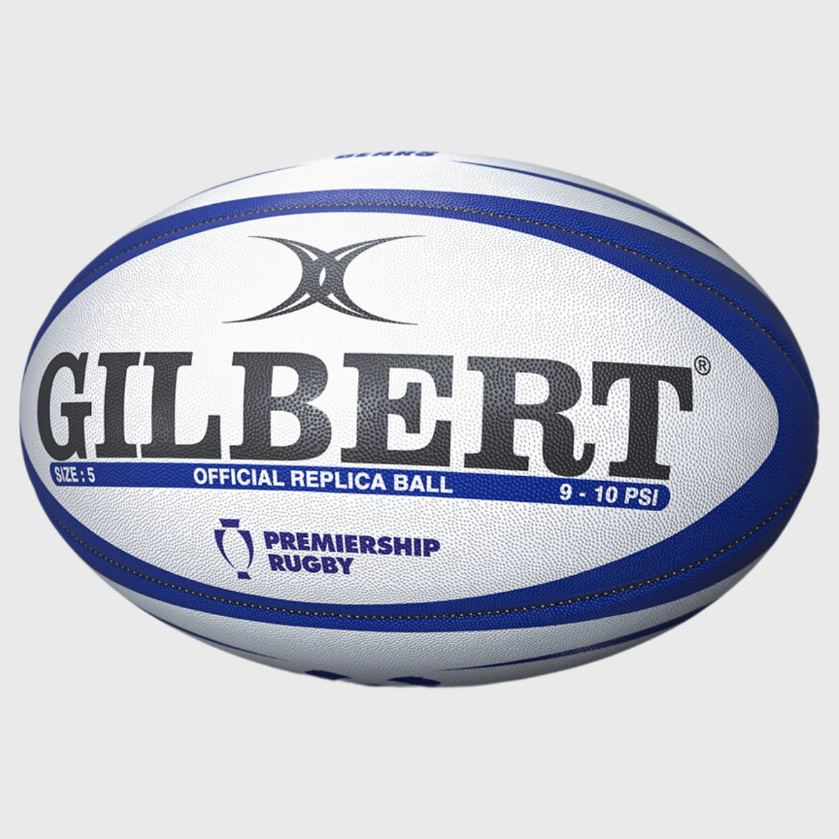 Gilbert Bristol Bears Official Replica Rugby Ball - Match & Training Ball for Rugby Fans & Players - Perfect for Games, Practice & Collectibles