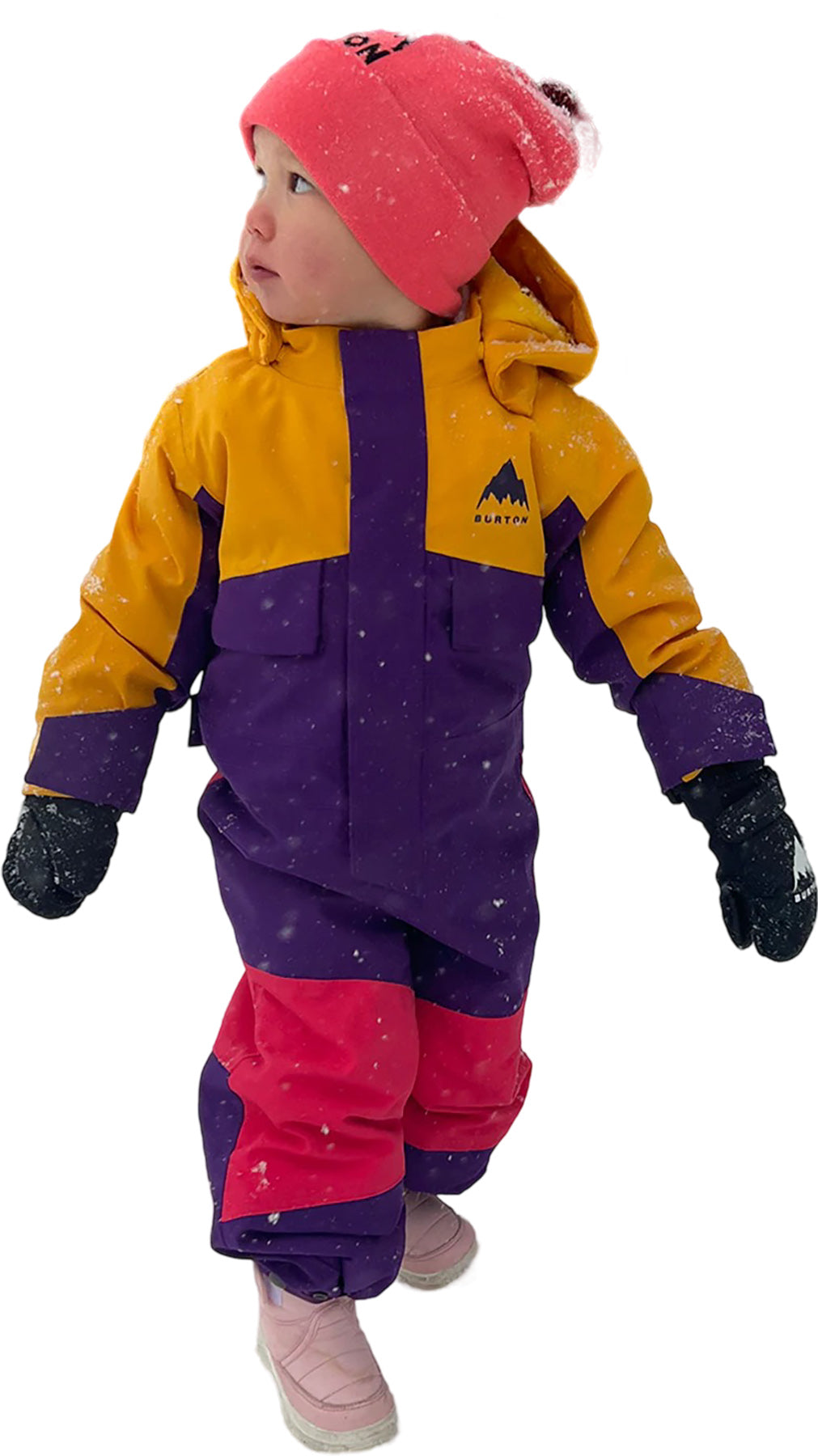 2 Layer One Piece Snowsuit for Kids - Warm Winter Snowsuit with Hood - Perfect for Skiing, Snowboarding & Outdoor Winter Activities