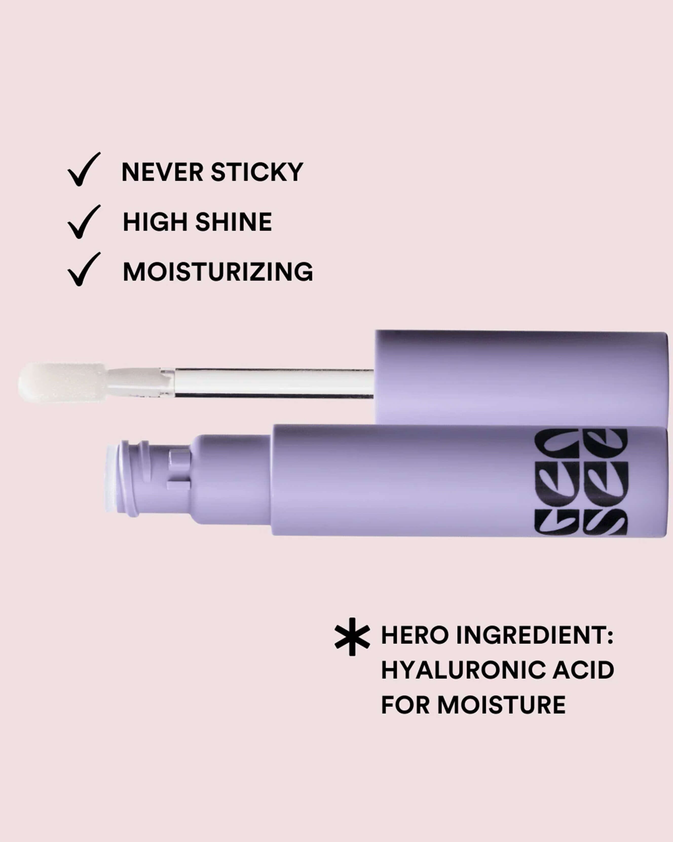 Clean Sheen Lip Gloss - Hydrating & Shiny Lip Gloss for Women, Non-Sticky Formula with Vitamin E | Perfect for Daily Wear, Date Night & Special Occasions