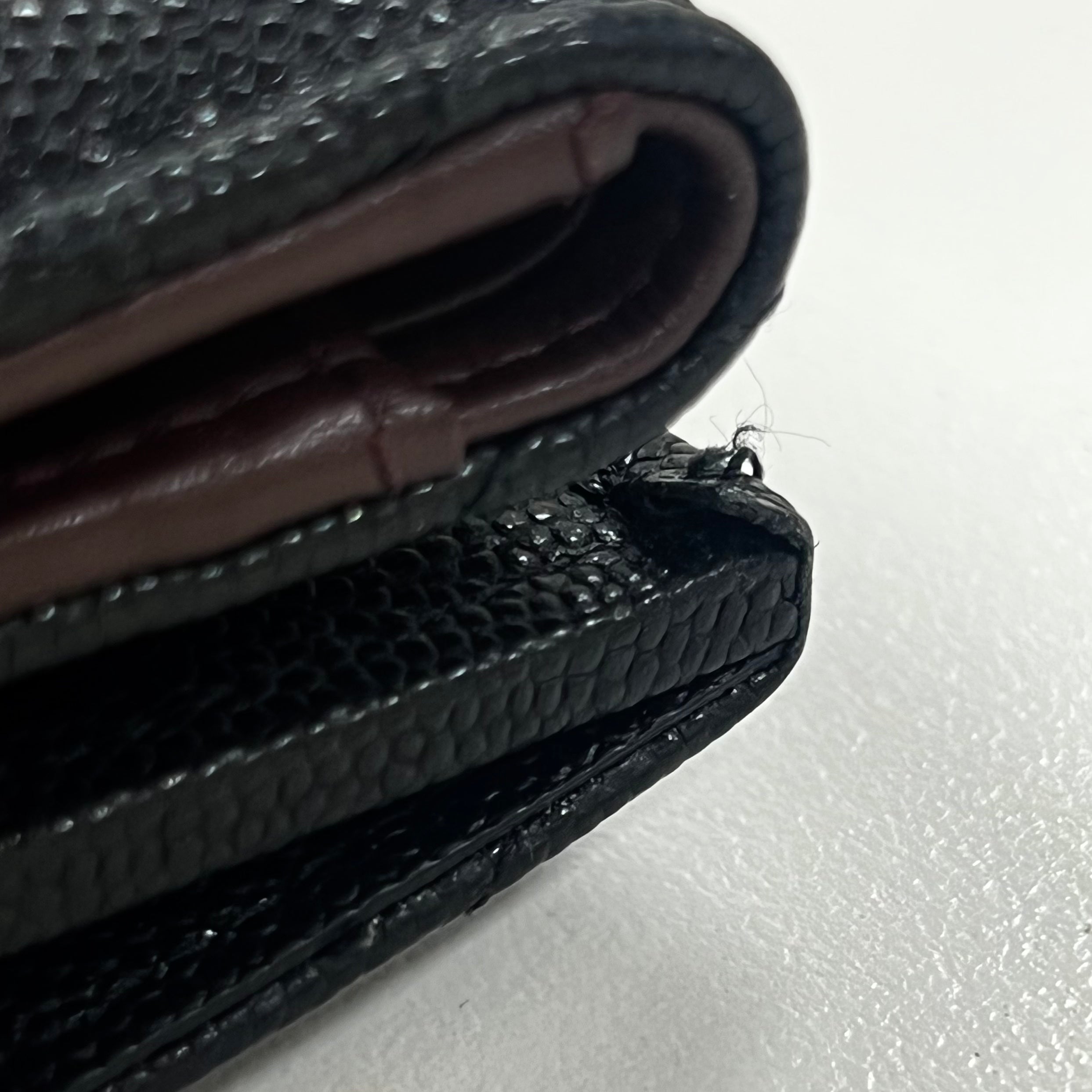 Chanel Caviar Skin Compact Wallet for Women - Black Leather Luxury Wallet - Perfect for Everyday Use & Special Occasions