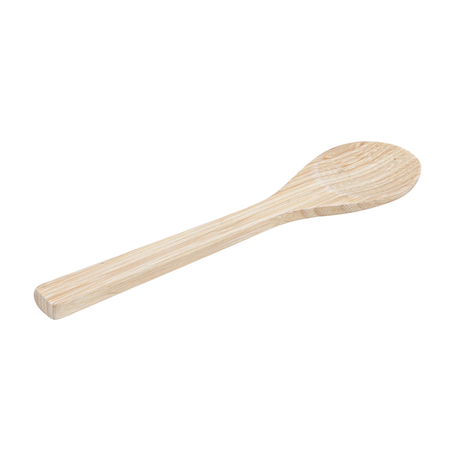 Bambuddha 25 oz Round Natural Bamboo Serving Bowl with Spoon - Eco-Friendly, Durable 7.75