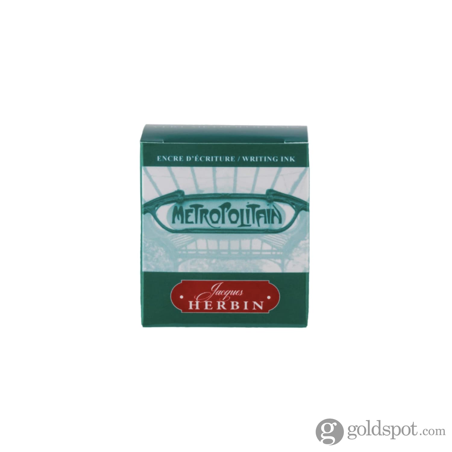 J. Herbin Ink Paris Collection - Metropolitain Green (30ml) | Premium Fountain Pen Ink for Calligraphy, Journaling & Artistic Writing