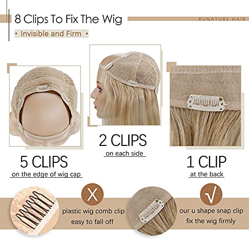 U Part Human Hair Wig 12-20 Inches | 100% Remy Human Hair Extensions | Natural Black & Brown Colors | Perfect for Daily Wear, Parties & Cosplay
