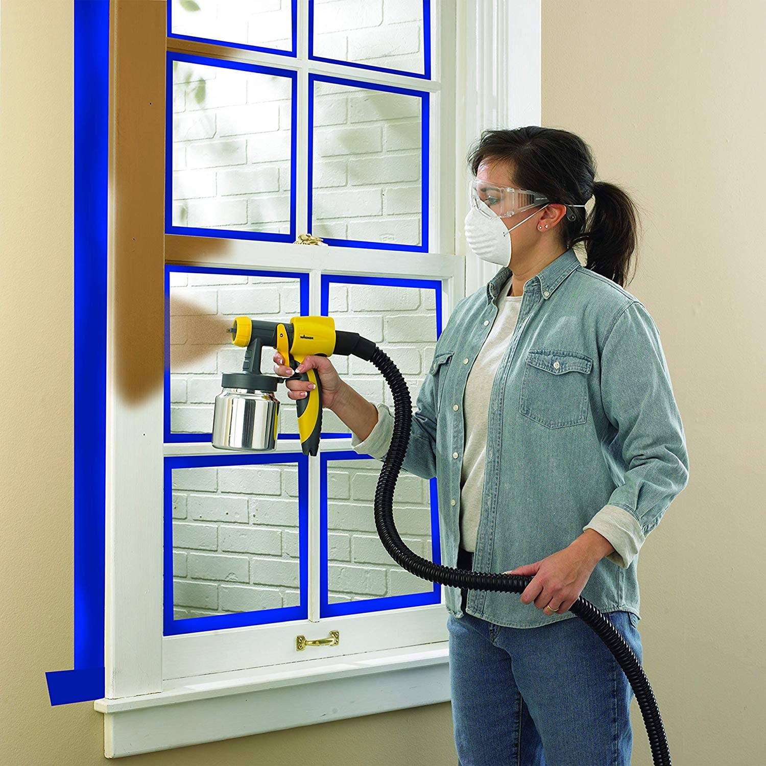 Wagner Spraytech 0417005 HVLP Control Spray Gun - Professional Stain & Seal Sprayer for Wood Decks, Fences, Lattice - Perfect for DIY Home Improvement & Woodworking Projects