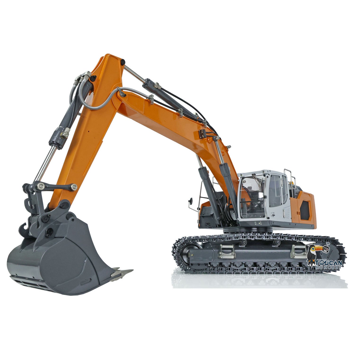 1:14 Scale RC Hydraulic Excavator Toy - Metal Construction Vehicle with Radio Control, L945 RTR Model, Battery & Transmitter Included - Perfect for Kids, Collectors & Construction Enthusiasts - Indoor & Outdoor Play, DIY Projects, STEM Learning