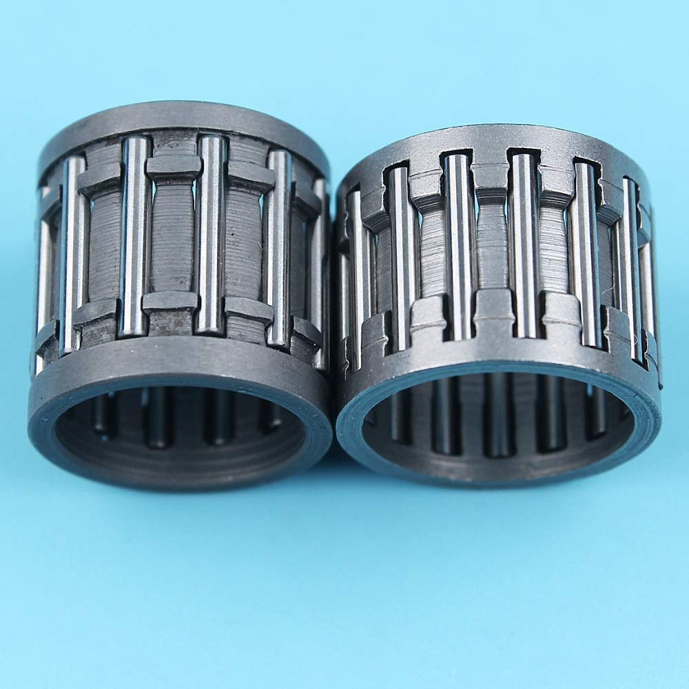 HaoYueDa Piston & Clutch Needle Bearing Cage Kit - Compatible with Husqvarna 268 272 61 Chainsaw Replacement Parts - High Performance Engine Components for Forestry & Woodcutting Tasks