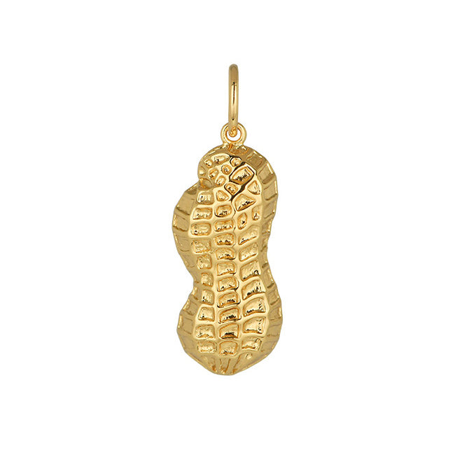 Goldbug Collection Peanut Charm - 14K Gold Plated Necklace for Women, Cute Peanut Pendant Jewelry Gift for Her - Perfect for Birthdays, Anniversaries & Everyday Wear