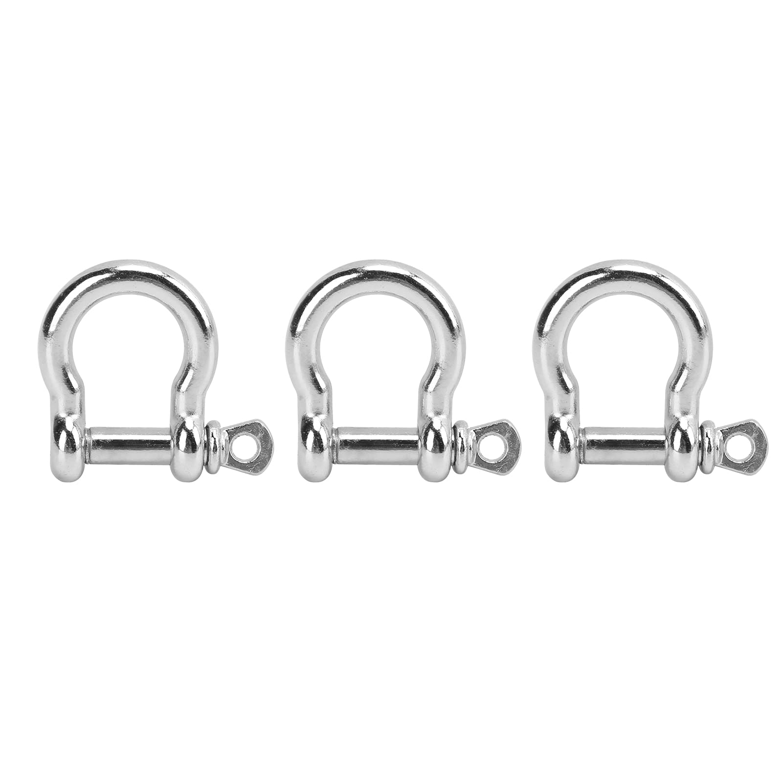 Heavy Duty Zinc Alloy Screw Pin Anchor Shackle - Corrosion Resistant Bow Shackle for Camping, Marine, Towing & Outdoor Rigging Applications