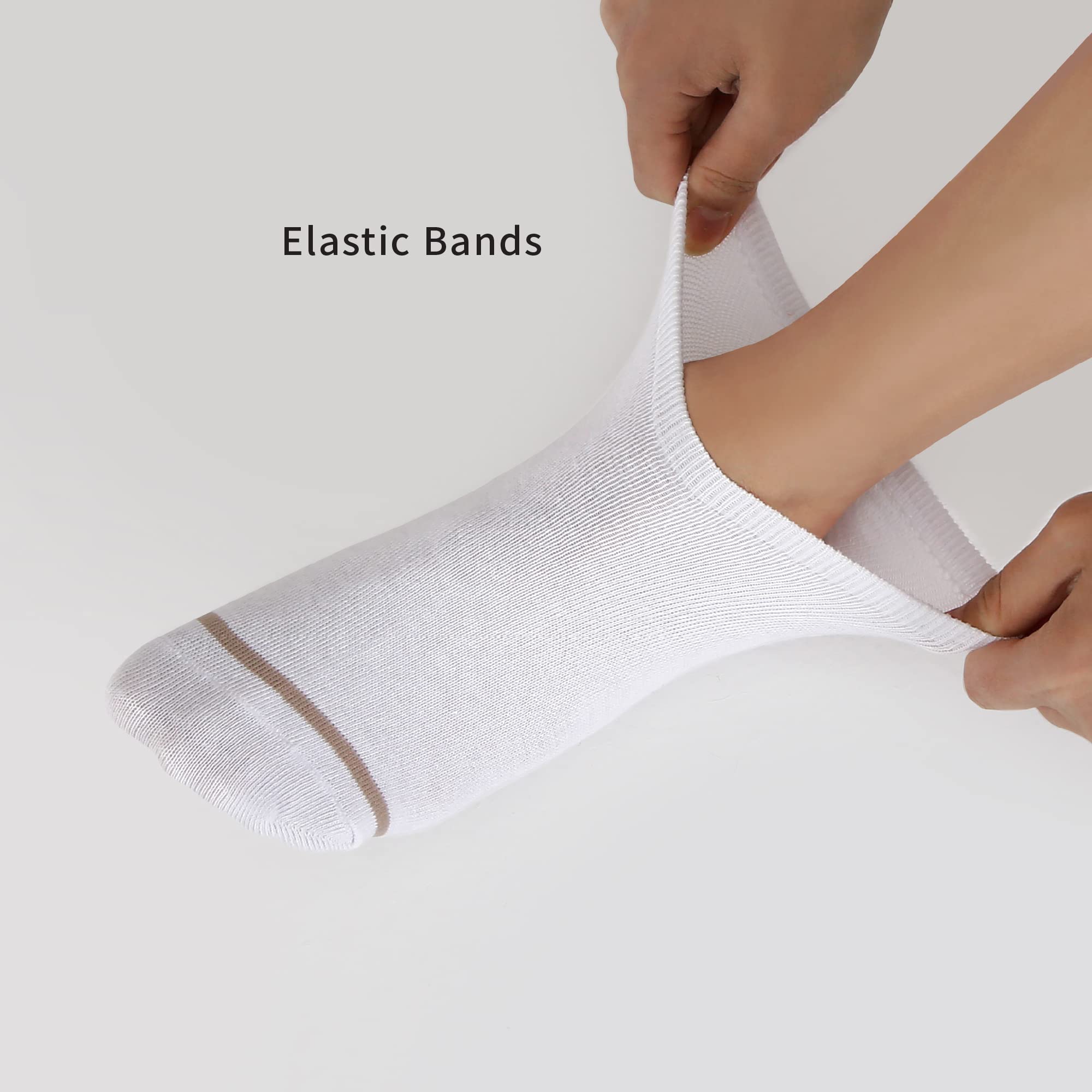 MONFOOT Men's & Women's Thin Eco-Friendly Low Cut Ankle Socks - 4-10 Pairs Multipack for Casual, Sports & Everyday Wear
