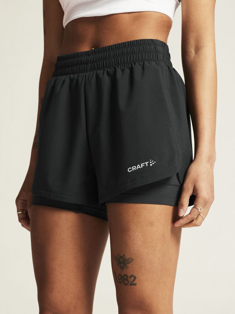 Women's ADV Essence 2-in-1 Running Shorts with Built-in Liner - Breathable Quick-Dry Athletic Shorts for Women | Perfect for Running, Yoga & Gym Workouts