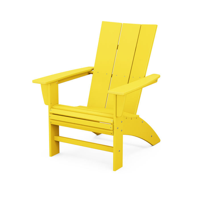POLYWOOD Modern Curveback Adirondack Chair - Weather-Resistant Outdoor Furniture for Patio, Poolside & Garden Relaxation