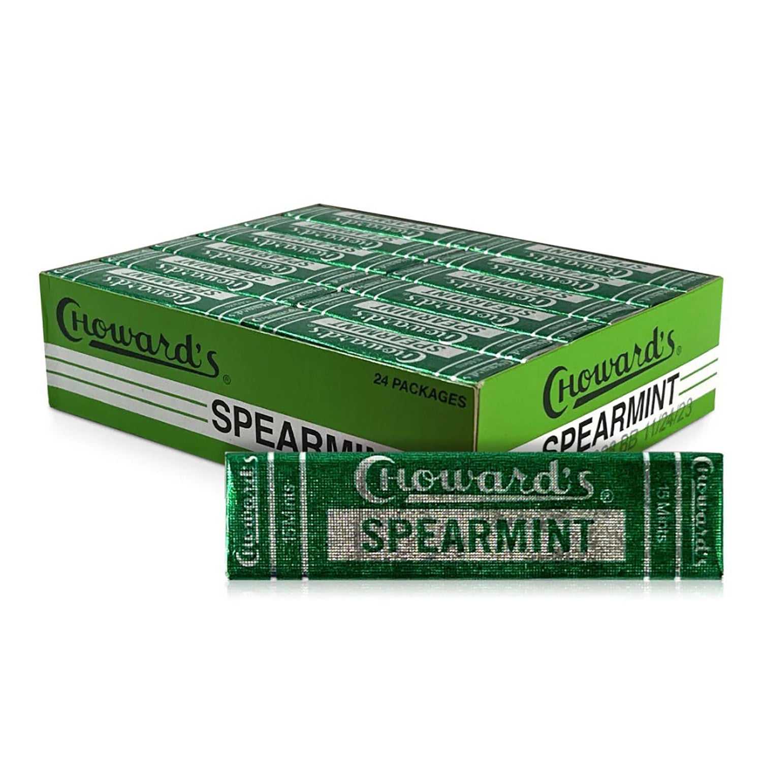 Spearmint Mints by C Howard | 24 Count (0.875oz) Box - Refreshing Breath for Office, Travel & After Meals