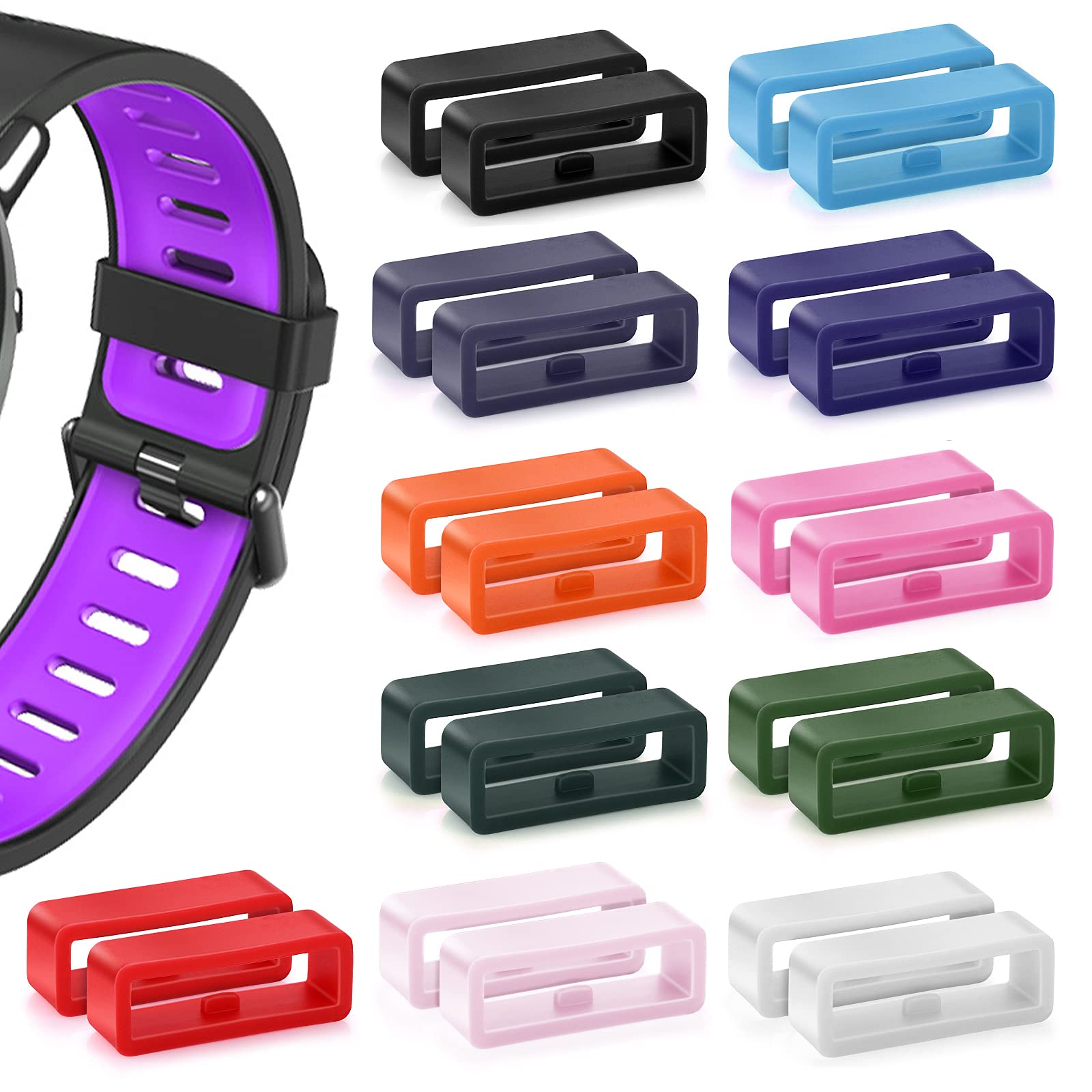Cobee Silicone Watch Band Holder - Replacement Strap Keeper for Smartwatches & Fitness Trackers - Secure Your Sports Watch During Workouts, Running & Outdoor Activities