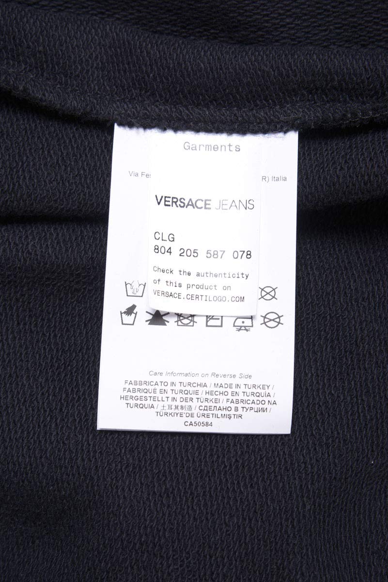Versace Jeans Men's Hoodie Sweatshirt - Stylish & Comfortable Pullover for Casual Wear, Street Fashion & Everyday Outfits