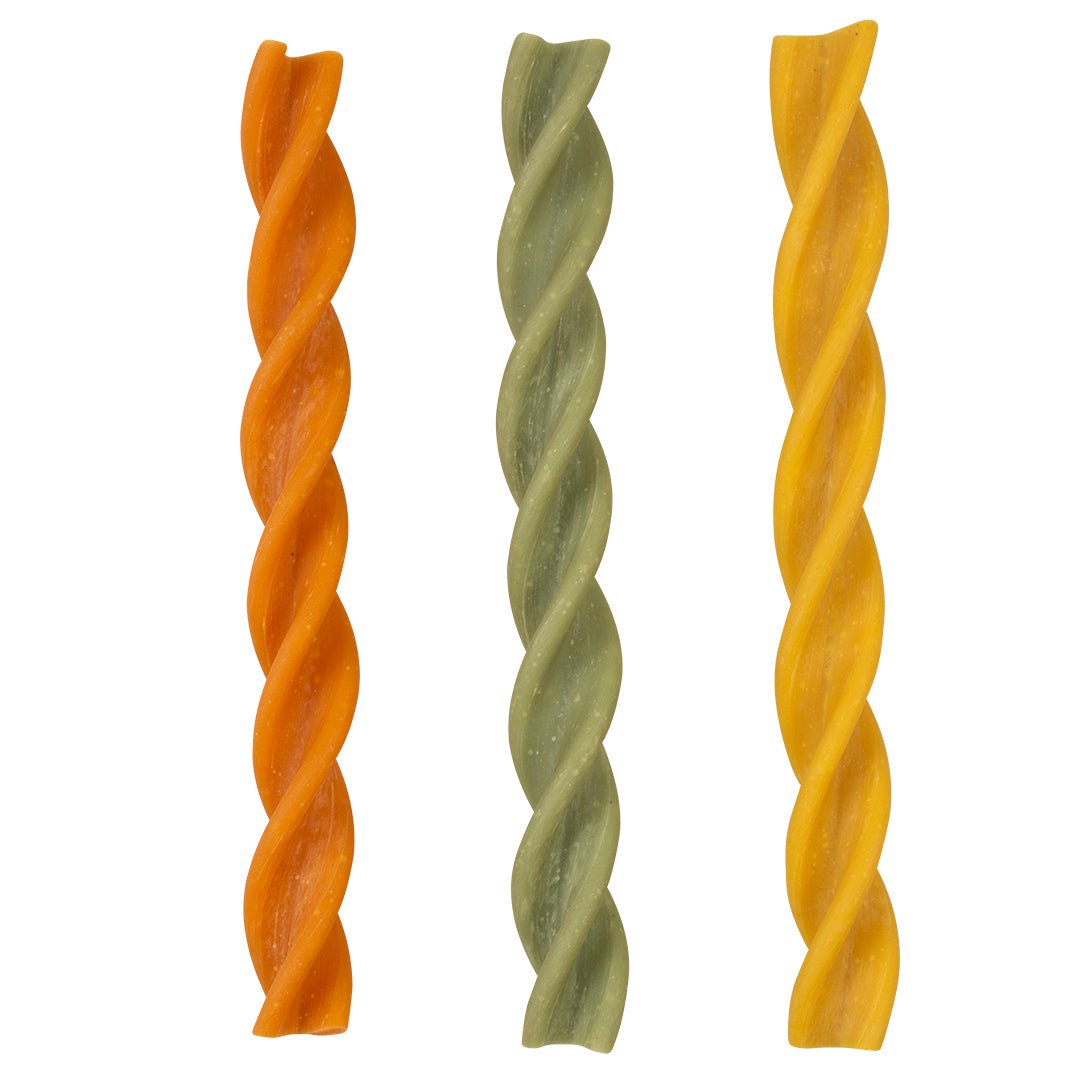 DUVO PLUS Garden Bites Fruity Dental Swirls - 16cm Dog Chew Toys for Small & Medium Dogs | Natural Teeth Cleaning Treats for Puppies | Perfect for Indoor Play & Outdoor Training