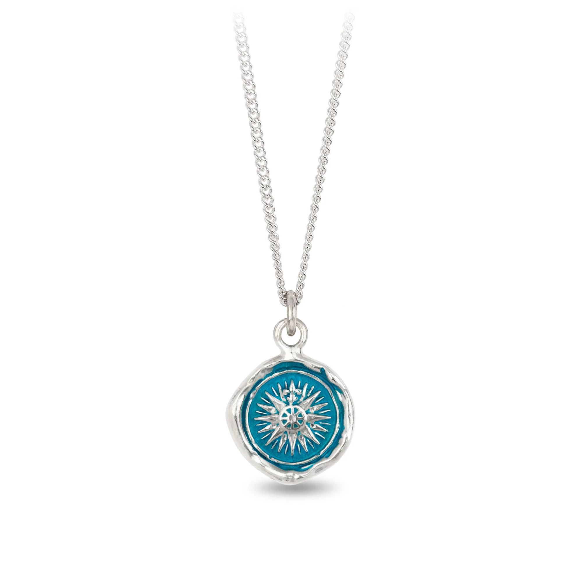 Capri Blue Direction Talisman - Spiritual Guidance & Protection Amulet for Travelers & Adventurers | Perfect for Meditation, Home Decor, and Gift Giving
