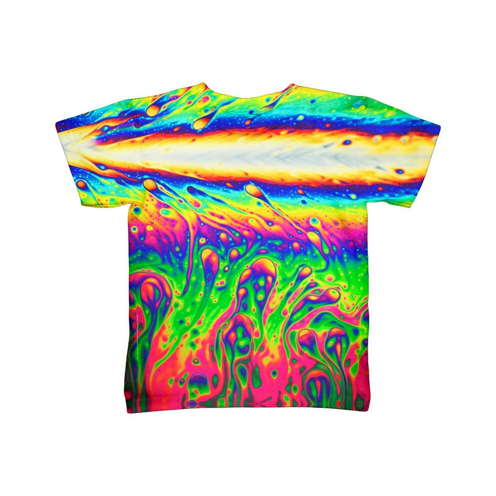 Yizzam Neon Soap Rising Graphic T-Shirt for Kids - Fun Cartoon Print Cotton Tee - Perfect for Birthday Parties, School Events & Casual Wear