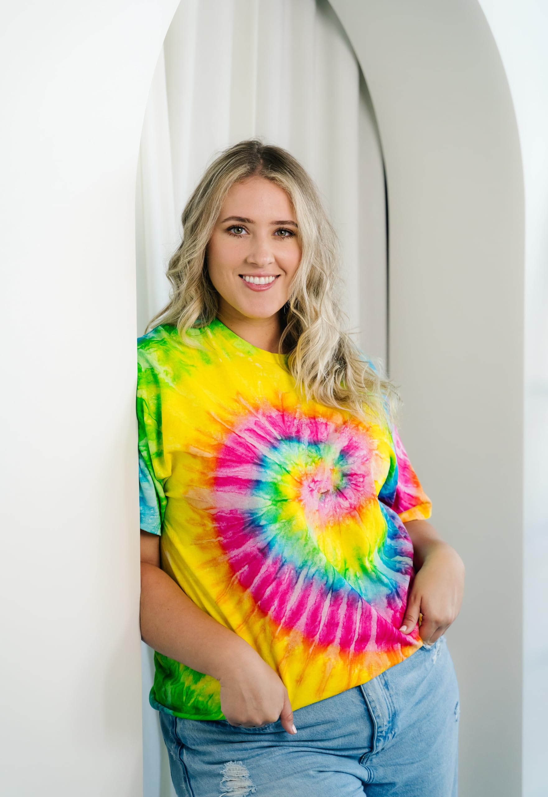 Vibrant Colortone Tie Dye T-Shirts for Men & Women | Soft Unisex Short Sleeve Cotton Tees | Perfect for Summer Festivals, Beach Outings & Casual Wear