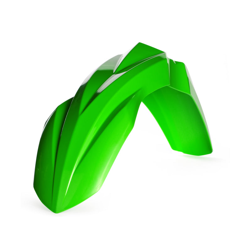 Acerbis 2018-2024 Kawasaki KX250F KX450F KX250 KX450 KX250X KX450X Front Fender - Green | Durable Off-Road Motorcycle Accessory for Motocross & Trail Riding