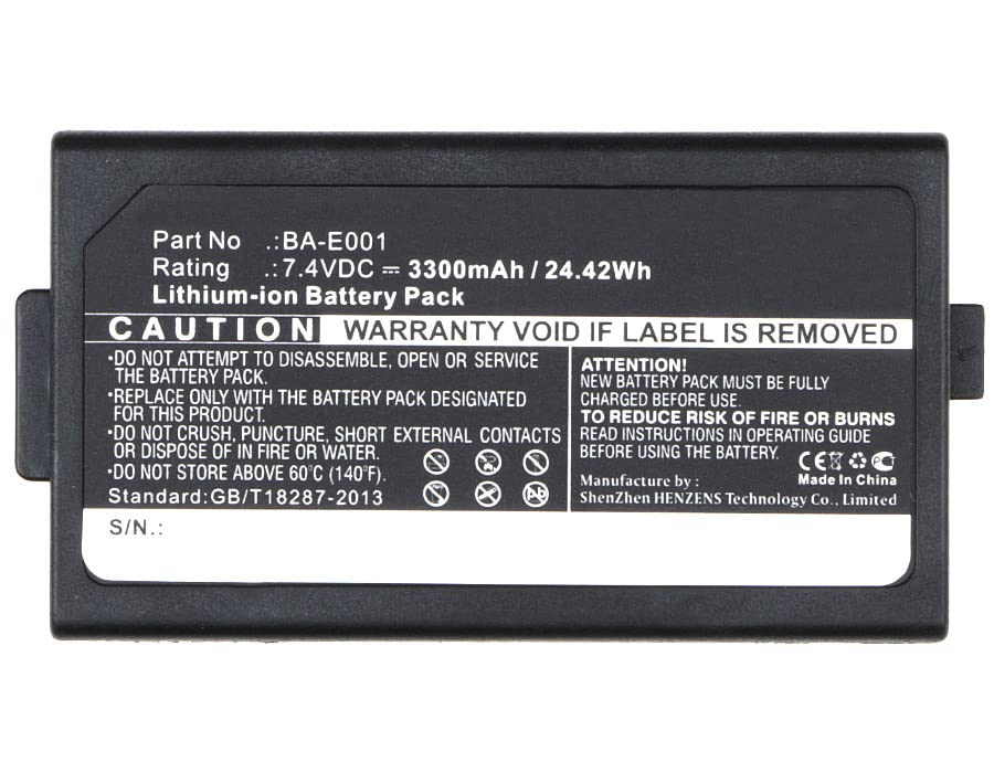 Synergy Digital High Capacity Li-ion 7.4V 3300mAh Replacement Battery for Brother PJ7 Printer - Perfect for Office Printing, Business Documents & Home Use