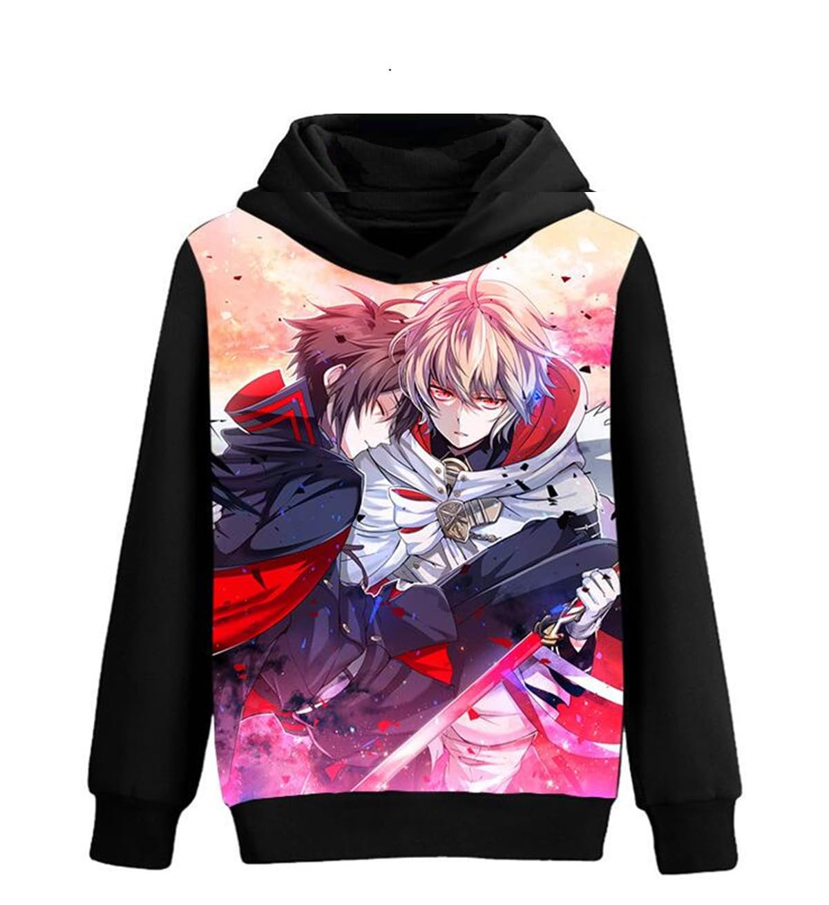 Seraph of The End Anime Cosplay Jacket - Fleece Hoodie Sweatshirt for Halloween, Conventions & Roleplay | Warm & Stylish Costume for Fans