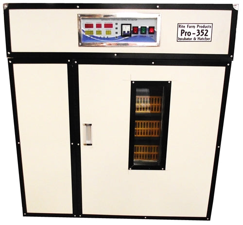 Rite Farm Products Pro 352 Professional Cabinet Egg Incubator & Hatcher - Automatic Temperature Control for Chicken, Duck, Quail Eggs - Perfect for Poultry Farming, Hatching Eggs at Home or School Projects