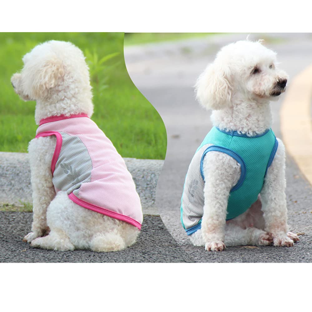 Breathable Dog Cooling Vest for Summer - Adjustable Pet Clothes for Small, Medium & Large Dogs | Corgi Puppy Shirt in Pink (8XL) | Perfect for Hot Weather Walks, Beach Trips & Outdoor Adventures
