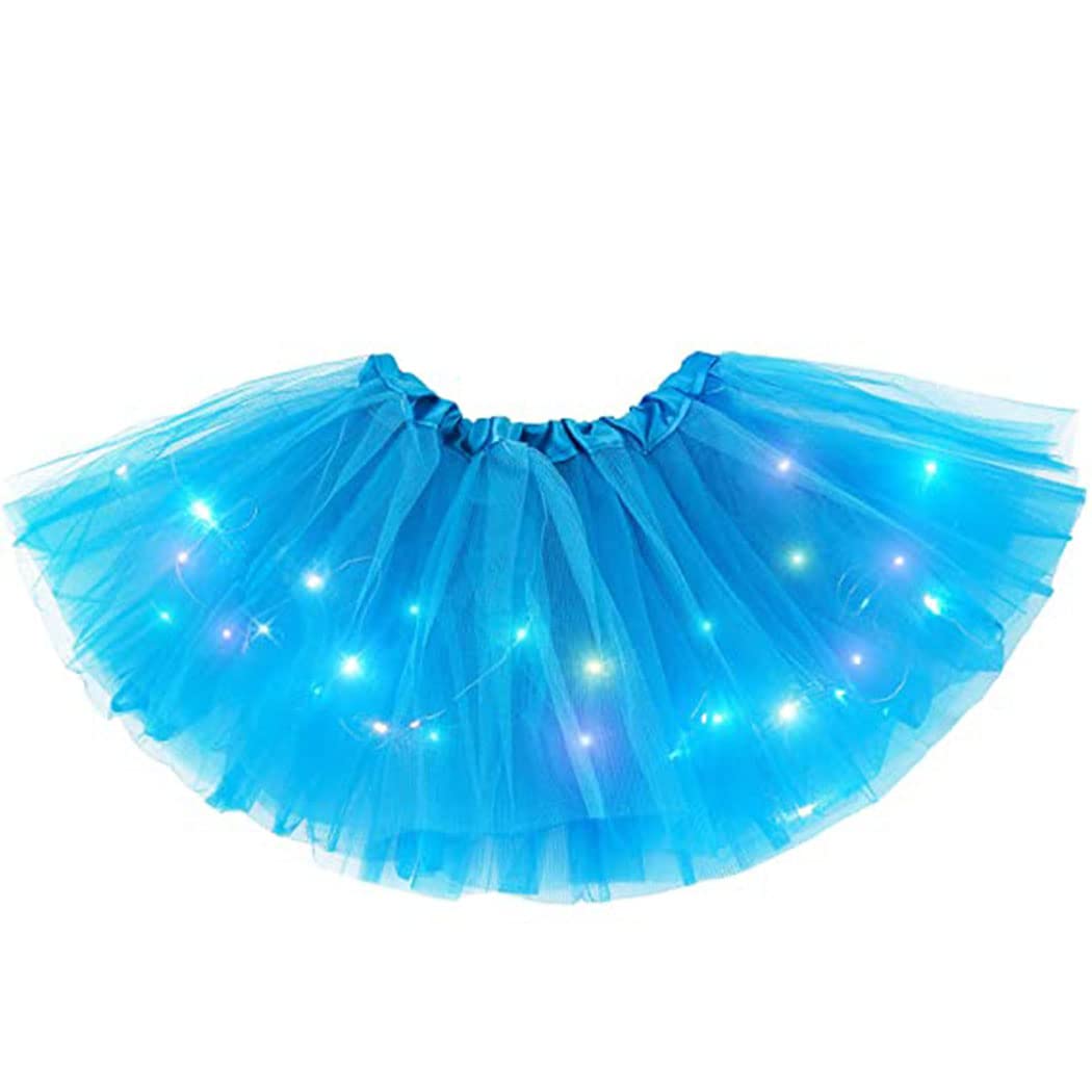 TWINKLEDE LED Light Up Tutu Skirt - Sparkly Tulle Dance Skirt for Women | Ballet, Party, Rave Costume | Perfect for Dance Performances, Halloween & Festive Celebrations