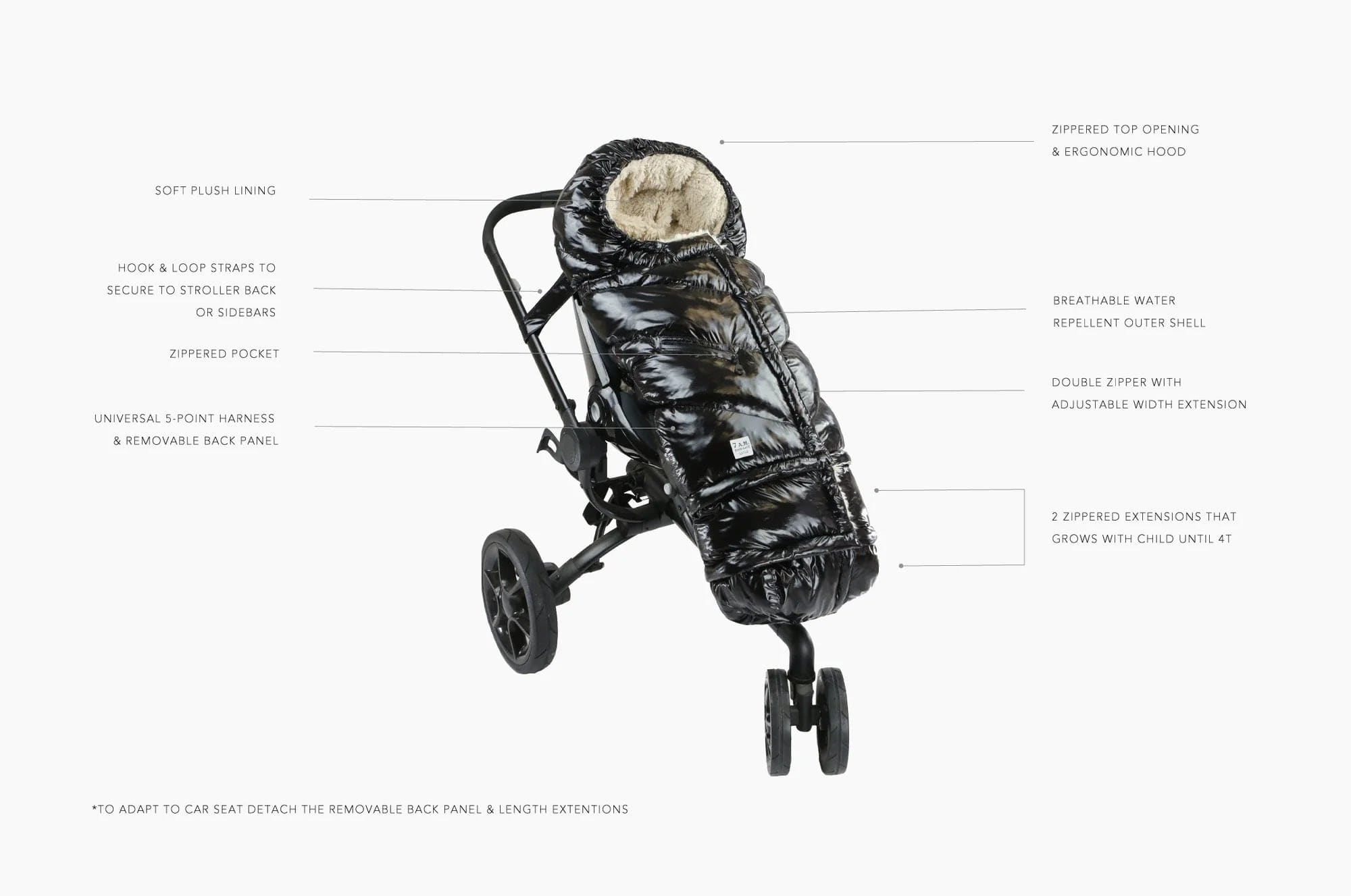 7AM Blanket 212 Evolution Footmuff - Soft & Warm Baby Stroller Foot Cover for Winter - Perfect for Strollers, Car Seats & Outdoor Adventures