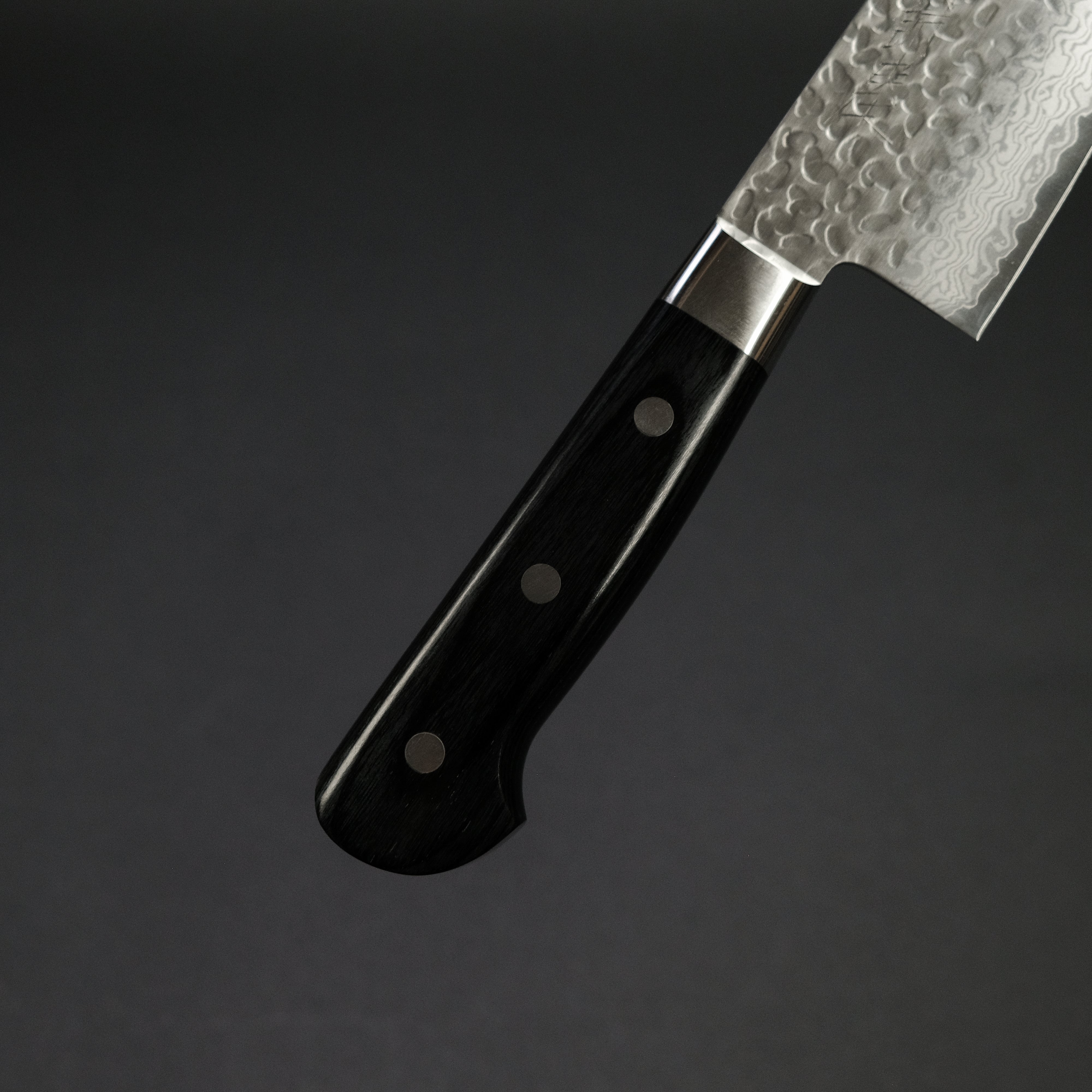 Hitohira Imojiya ST Tsuchime Damascus Gyuto 240mm Japanese Chef Knife with Pakka Wood Handle - Perfect for Sushi, Meat Cutting & Professional Kitchen Use