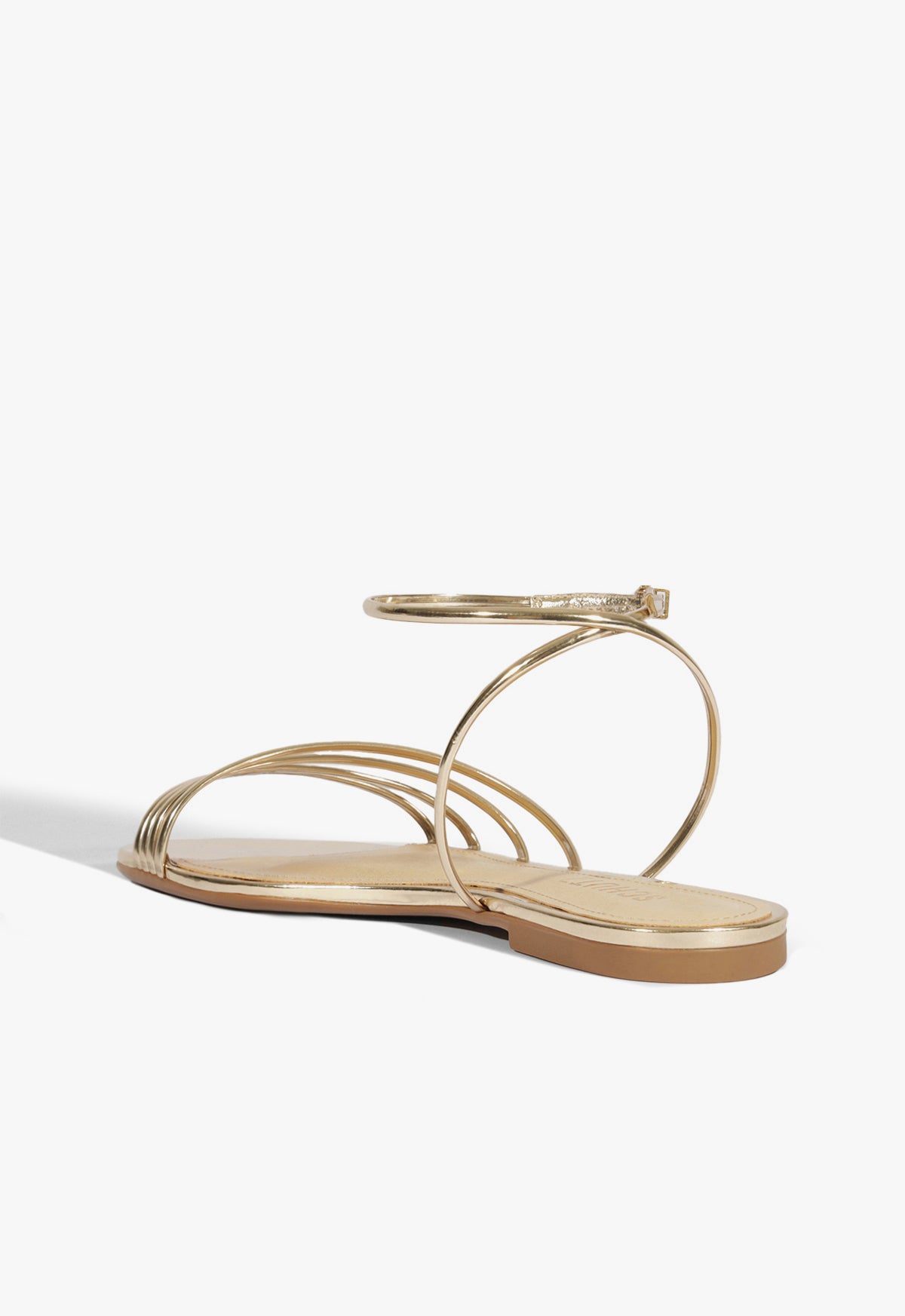 Inez Women's Gold Leather Flat Sandals - Comfortable Casual Summer Shoes for Beach, Vacation & Everyday Wear