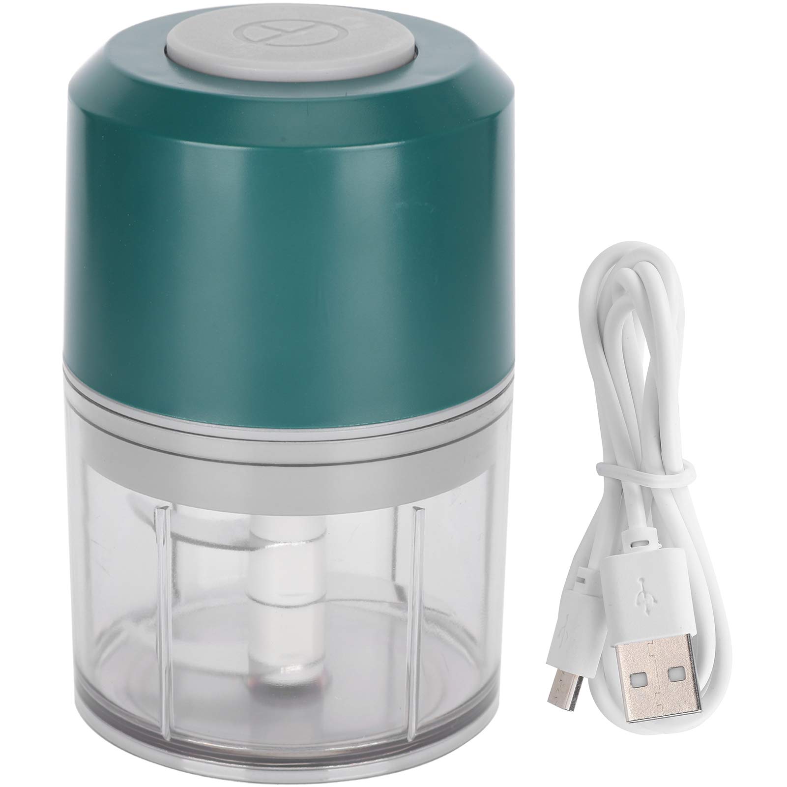 Stainless Steel Wireless Rechargeable Electric Garlic Chopper & Masher - 250ml Portable Kitchen Gadget for Garlic, Meat, Complementary Food | Perfect for Meal Prep, Cooking, Camping & Small Kitchens