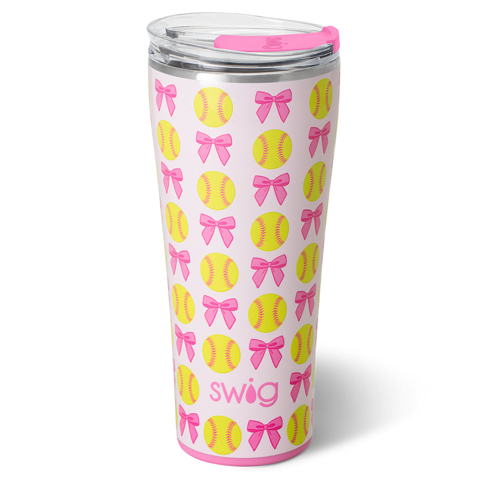 32oz Insulated Tumbler for Baseball Players - Leakproof Stainless Steel Water Bottle for Pitch Hit Run Training, Games & Outdoor Sports