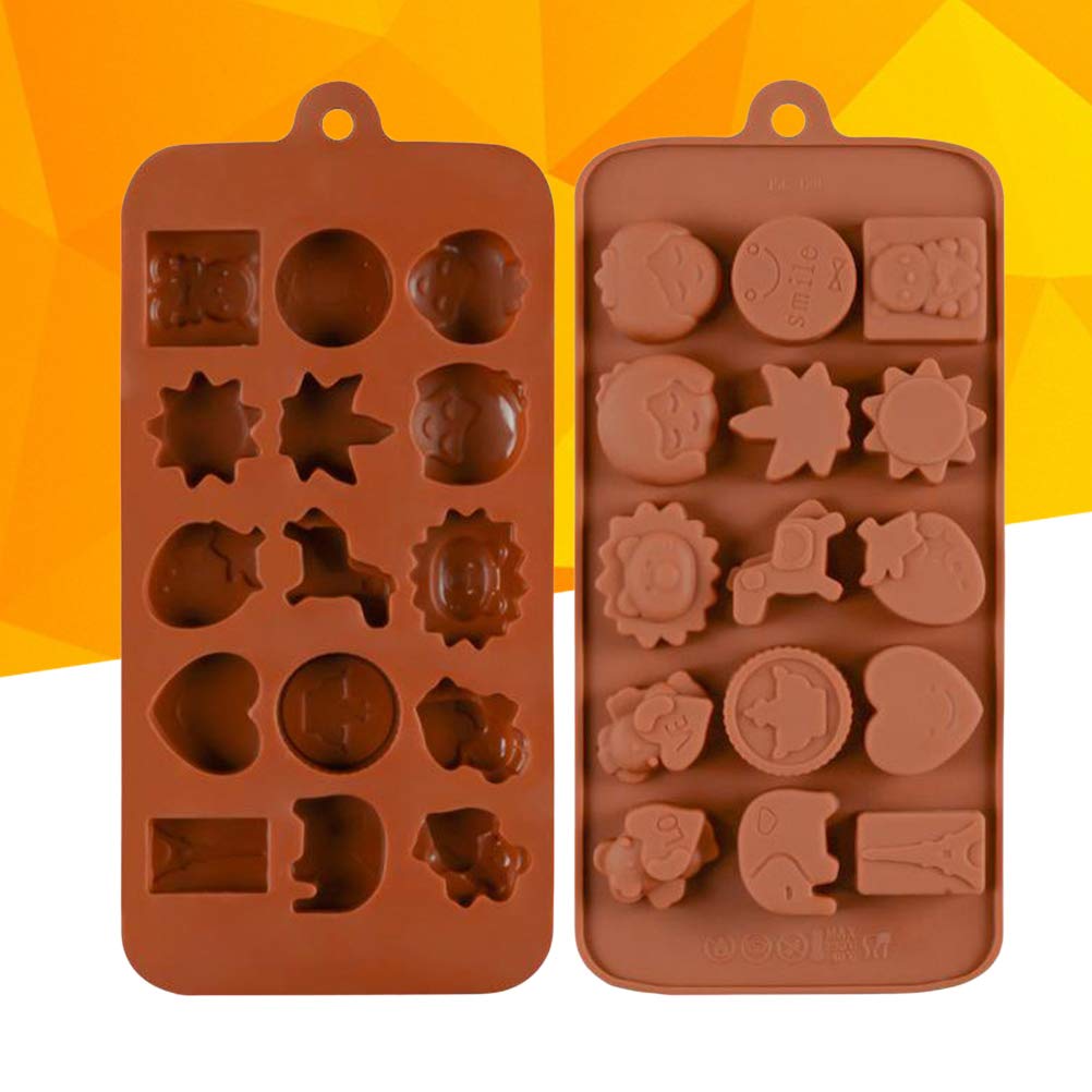 15-Piece Silicone Bakeware Set - Non-Stick Cake Molds, Candy Molds & Baking Molds for Cupcakes, Chocolate, Soap Making - BPA Free, Dishwasher Safe - Perfect for Home Baking, Party Treats & DIY Crafts