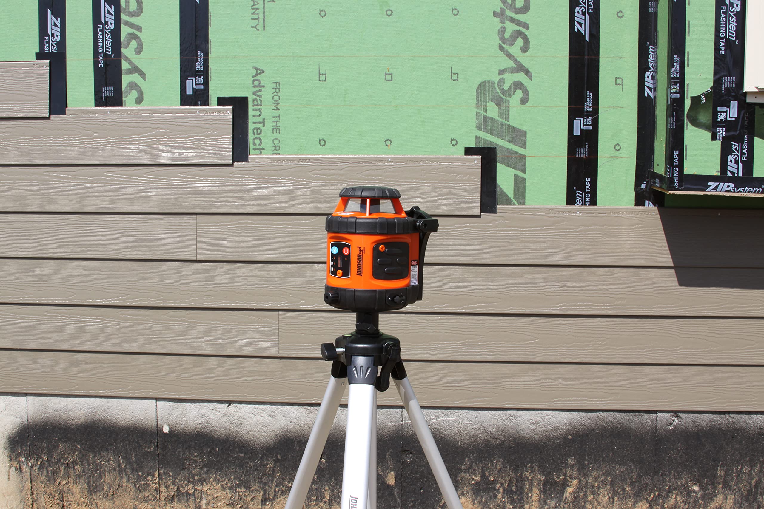 Johnson Level & Tool 40-6515 Self-Leveling Rotary Laser Level Kit - Red Beam, 1/4 Inch Accuracy, 360° Coverage - Perfect for Construction, Landscaping & DIY Home Projects