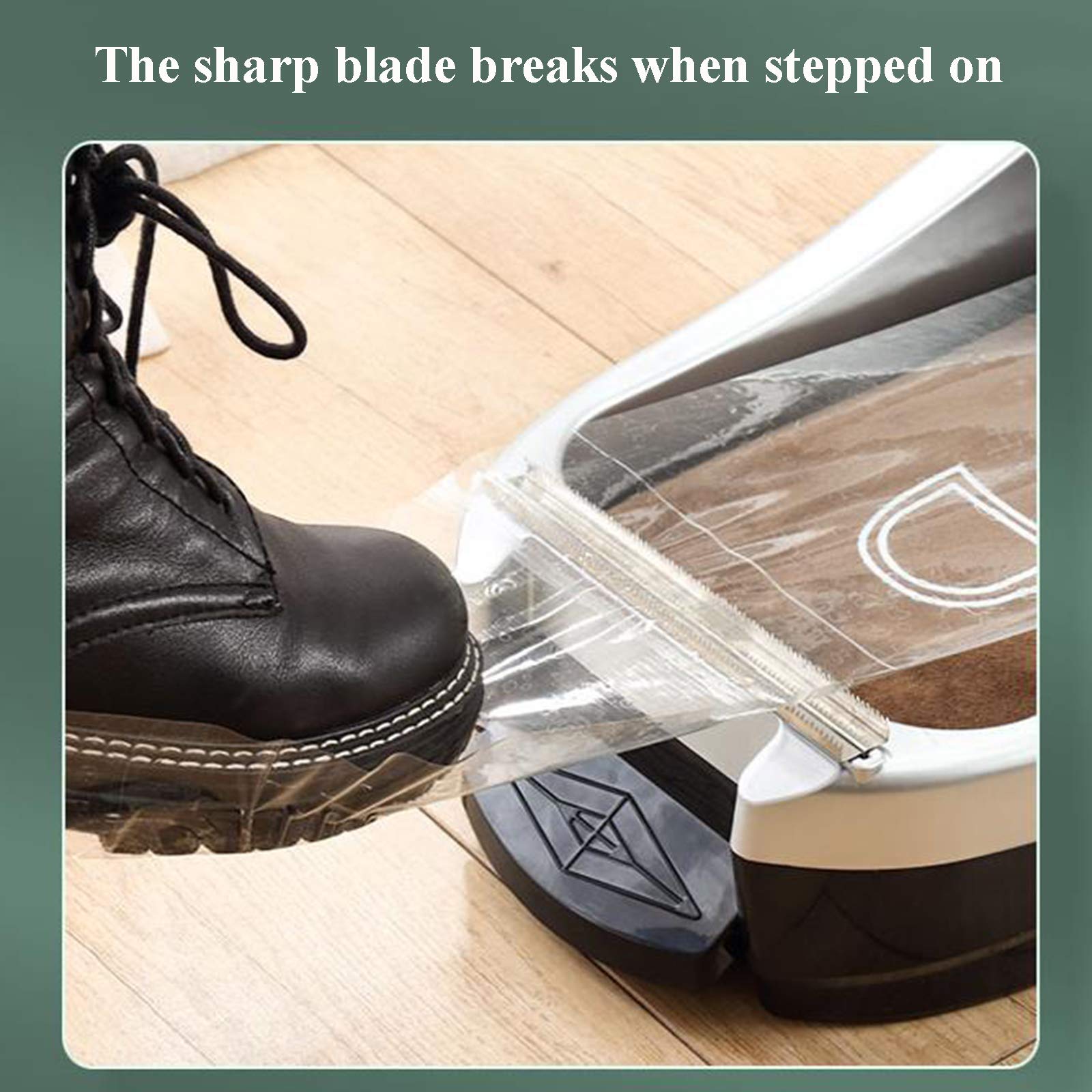 Automatic Shoe Cover Dispenser Machine - Reusable & Disposable Dustproof Shoe Covers for Home, Office & Shop (Includes 1200 Shoe Films) - Perfect for Hospitals, Clean Rooms & High-Traffic Areas