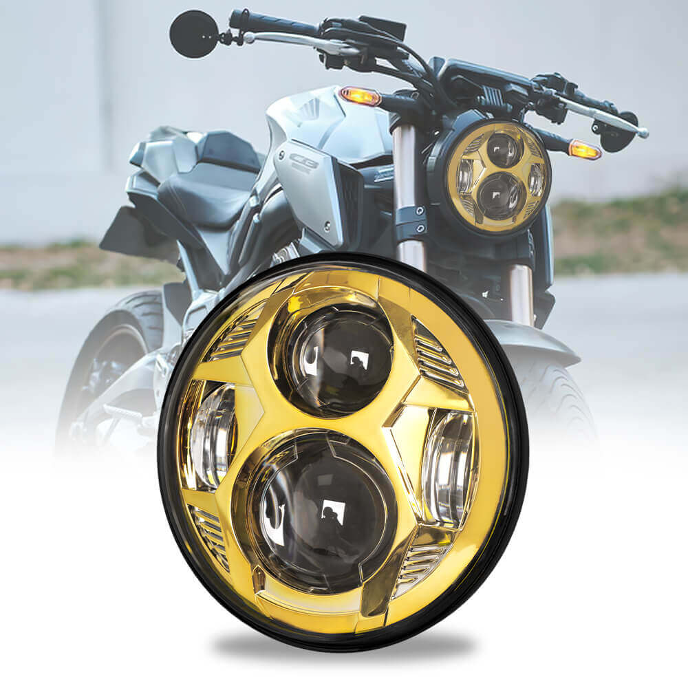 5.75'' 51W High Low Beam Spider LED Headlight for Harley Davidson Motorcycles - Upgrade Your Bike's Visibility for Night Riding & Cruising
