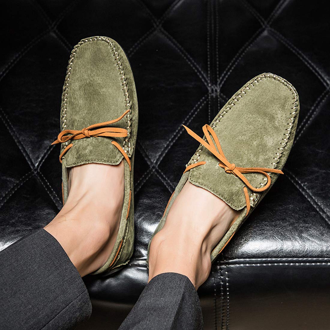 Men's Casual Loafers - Suede Moccasin Slip-On Dress Shoes for Driving & Boat Wear | Comfortable & Stylish Footwear for Work, Travel & Everyday Outfits