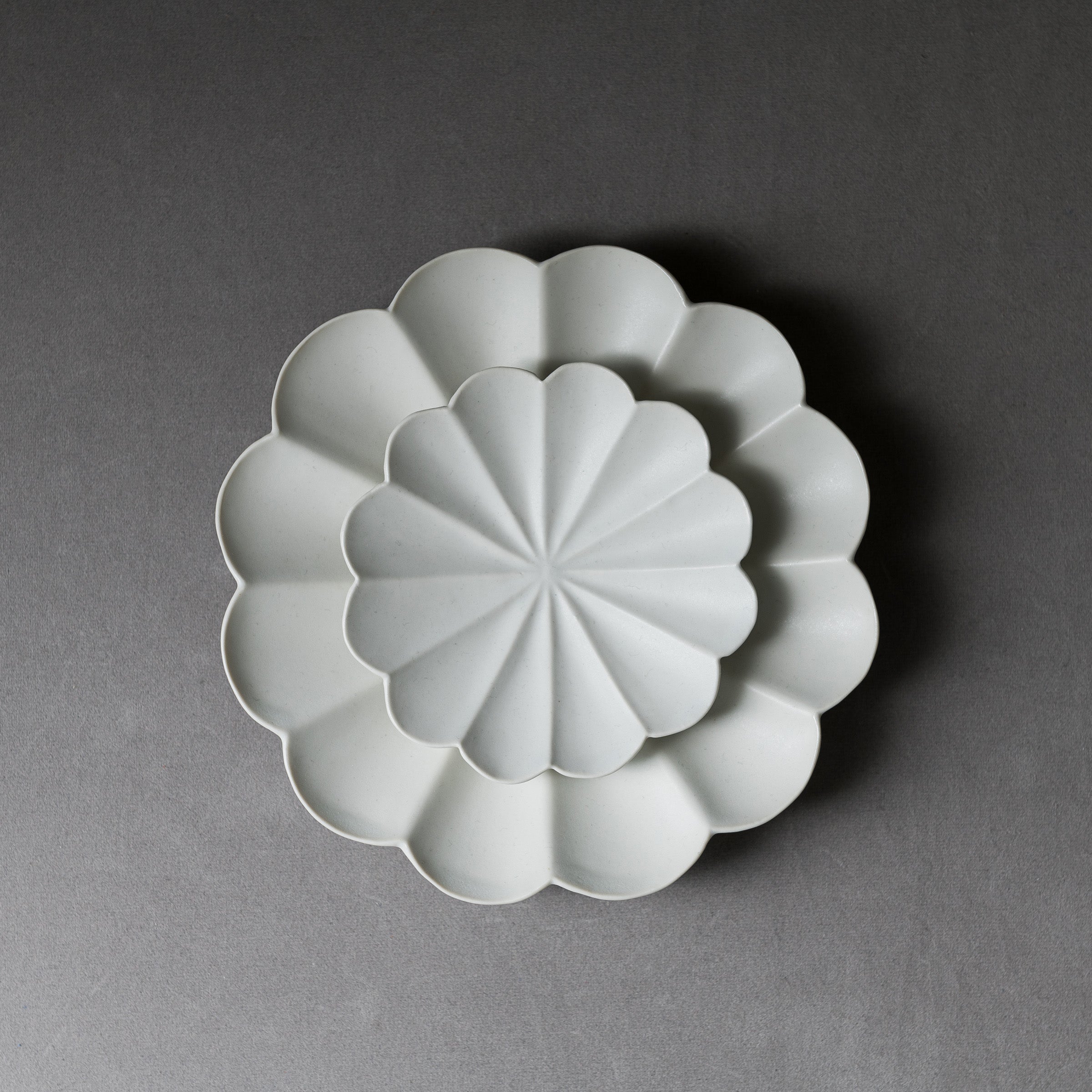 Rinka Handmade USUKIYAKI Ceramic Plate - Set of 2 Sizes (Small & Large) for Japanese BBQ, Sushi Serving & Home Dining Decor