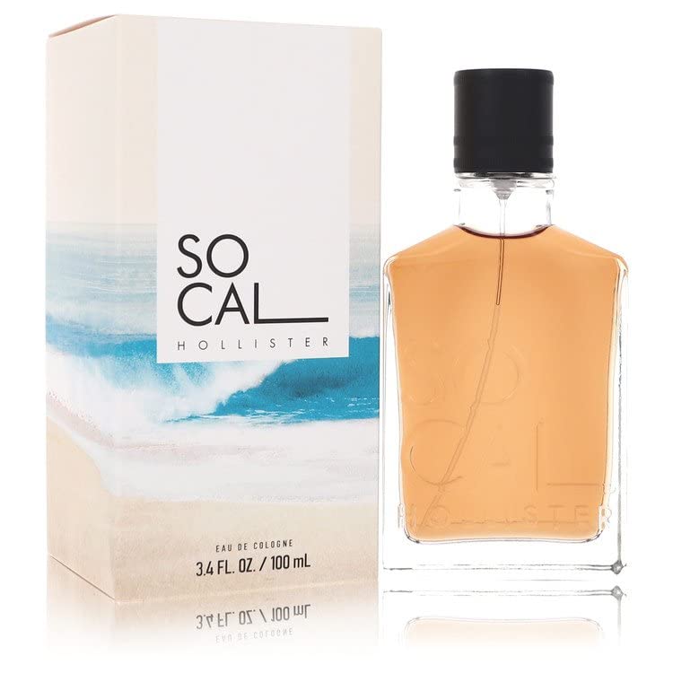 Hollister SoCal Cologne for Men - 3.4 oz Eau De Toilette Spray | Fresh & Comfortable Fragrance | Perfect for Daily Wear, Work & Date Nights
