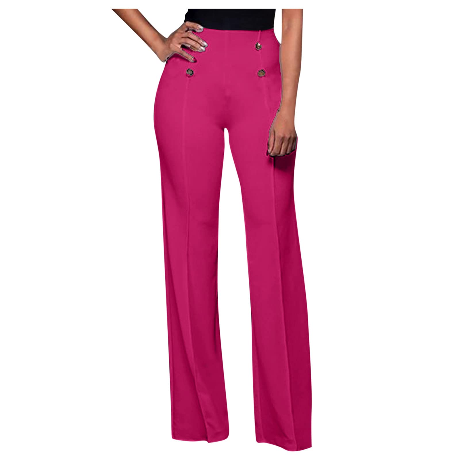MOOKO Women's Stretch Skinny High Waist Dress Pants - Professional Office Work Pants, Comfortable Business Casual Trousers with Pockets for Yoga & Everyday Wear