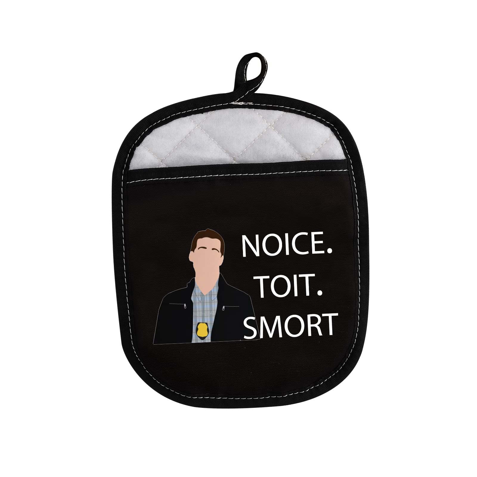 Funny Brooklyn Nine-Nine Oven Mitts - Noice Toit Smort Baking Gifts for Jake Peralta Fans | Perfect for Cooking, Baking & TV Show Themed Parties