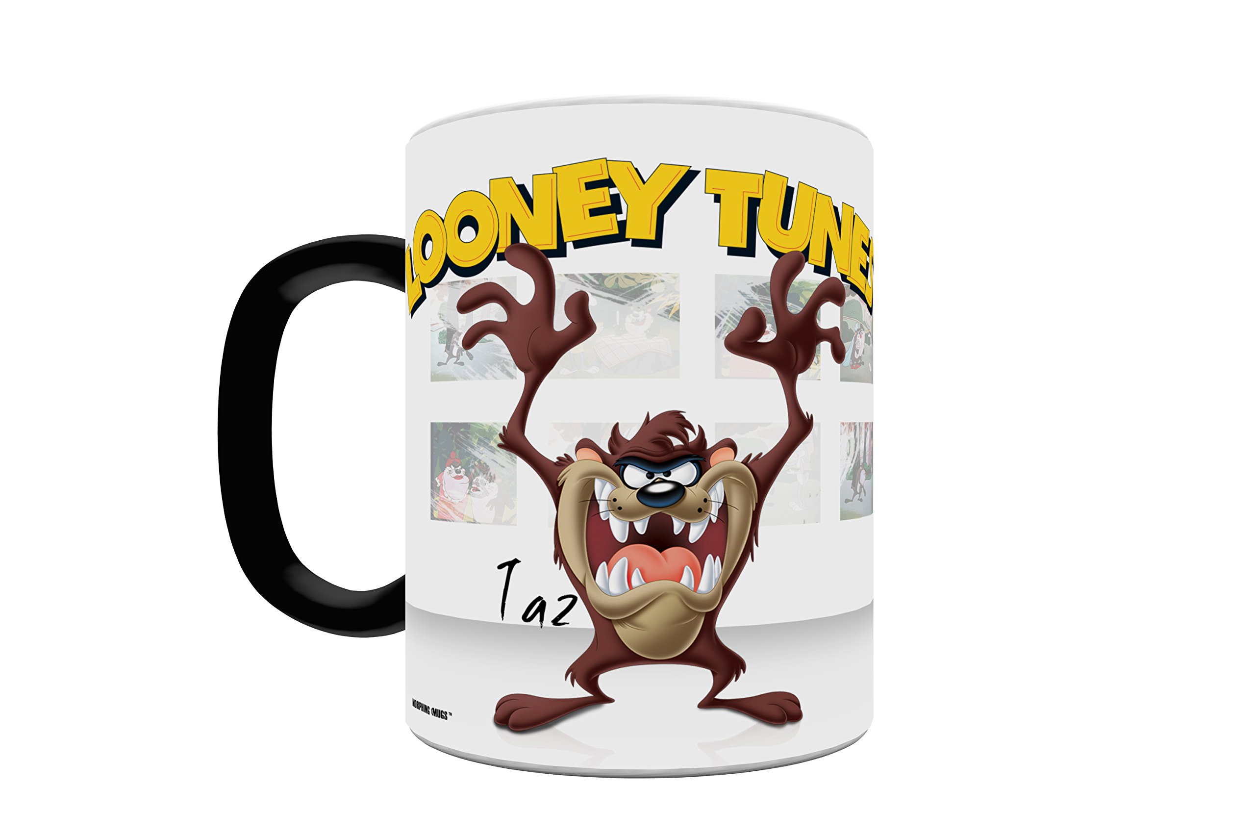 Looney Tunes Tazmanian Devil (Taz) Morphing Ceramic Mug - Heat Activated Color Changing Coffee Cup - Perfect for Coffee, Tea & Hot Chocolate Lovers - Great Gift for Cartoon Fans