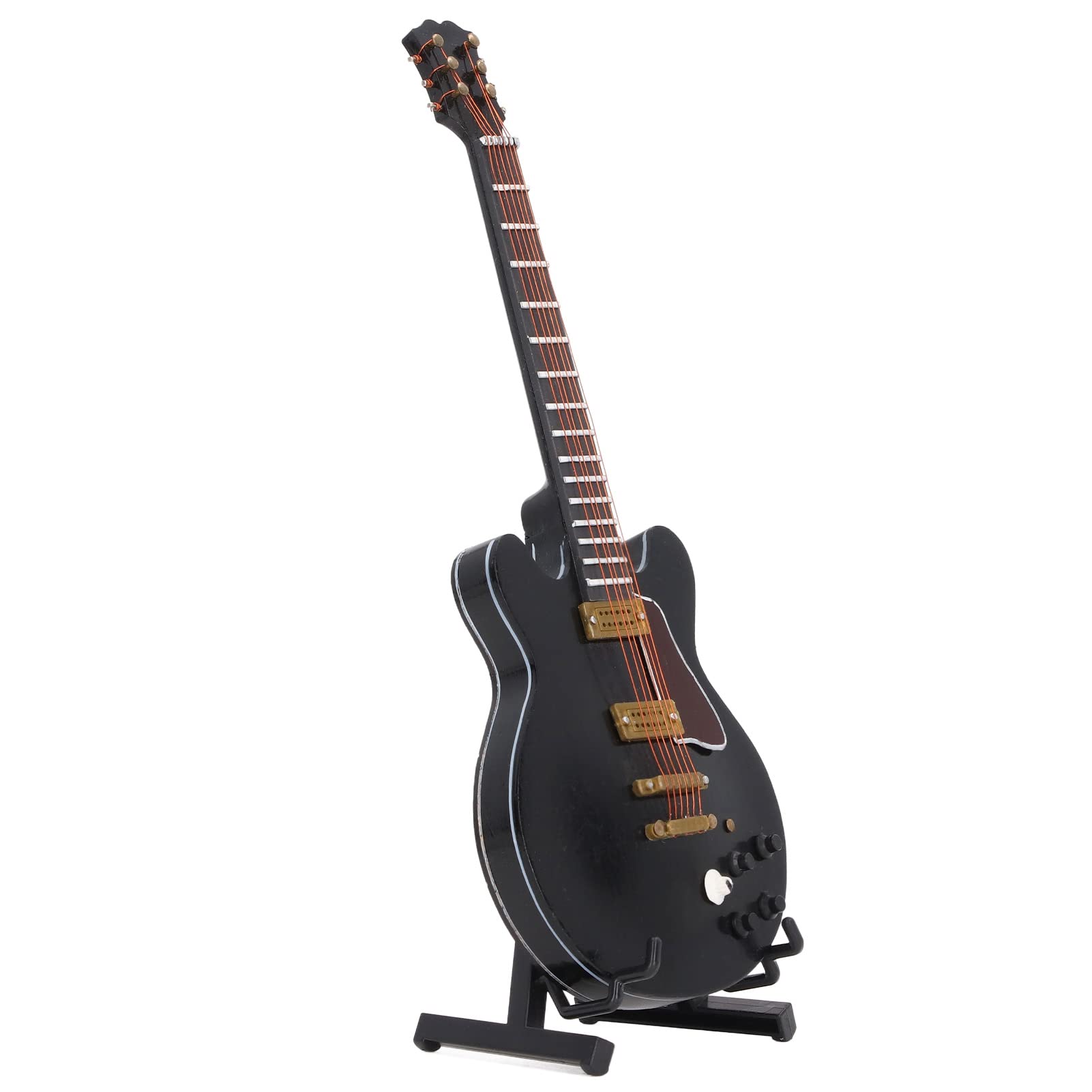 Jiawu Mini Guitar Model - Highly Realistic Desktop Decor with Stand | Perfect for Collectors, Music Lovers & Home/Office Decoration