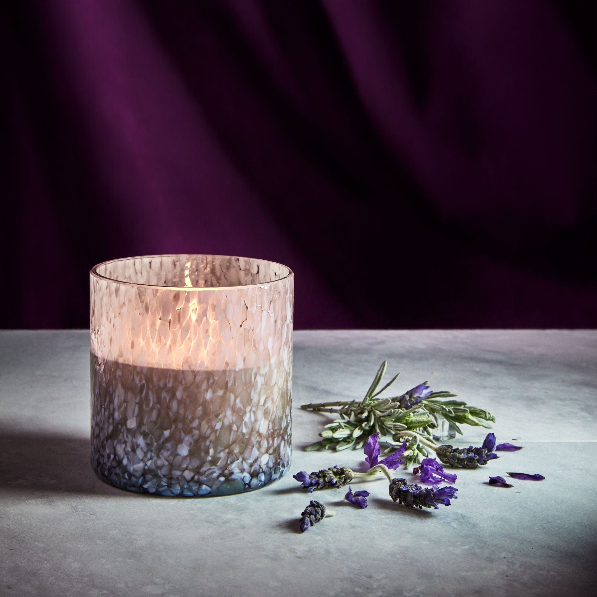 Absolute Lavender Flower Candle - Natural Aromatherapy Scented Soy Wax Candle for Relaxation, Stress Relief & Home Decor | Perfect for Bedroom, Bathroom & Meditation Spaces