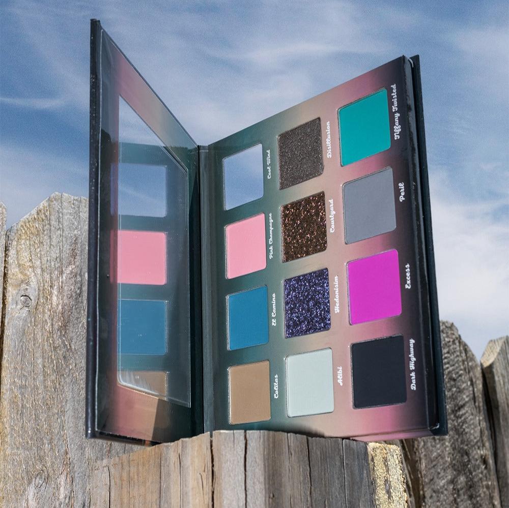El Camino Eyeshadow Palette - 12 Highly Pigmented Matte & Shimmer Shades for Day & Night Makeup Looks | Vegan & Cruelty-Free | Perfect for Parties, Weddings & Everyday Wear