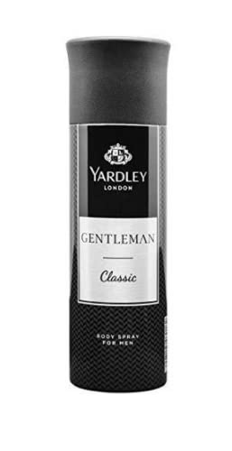 Yardley London Gentleman Classic Deodorant Body Spray for Men, 220ml | Long-Lasting Freshness | Cologne Alternative | Perfect for Work, Gym & Everyday Use