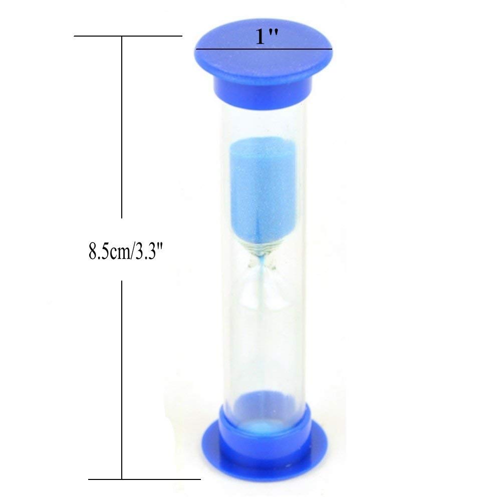 30 Pack 5-Minute Plastic Sand Timers - Multicolor Set (Red, Blue, Green) for Classroom, Games, Cooking & Time Management Activities